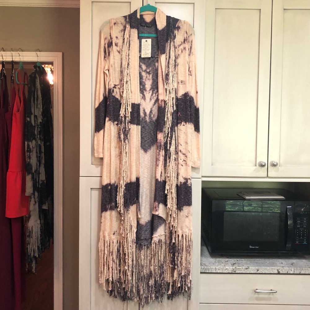 T Party Fringe Cardigan